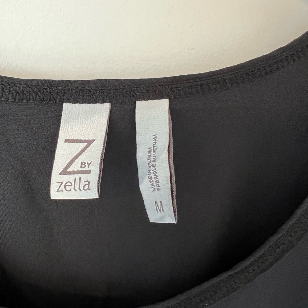 Zella Black Tank Top Dress with Side Ties - Picture 2 of 4
